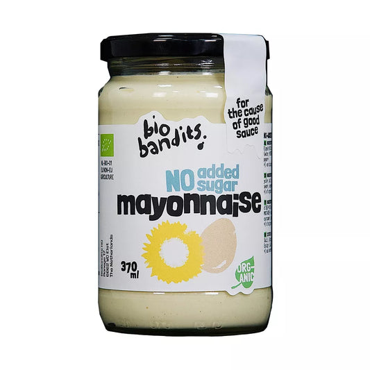 BIO BANDITS Majonez ekologiczny  jajeczny bez cukru (370 ml) - BIO