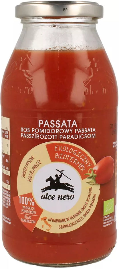 ALCE NERO Przecier pomidorowy [passata] (500g) - BIO