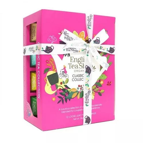 ENGLISH TEA SHOP Zestaw herbat świątecznych piramidki Holiday RED (12x2) (24 g) - BIO (Boże Narodzenie)