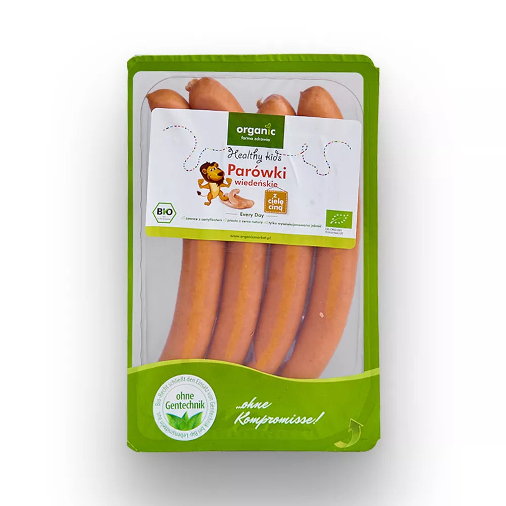 *ORGANIC Parówki wiedeńskie z delikatną cielęciną ekologiczne (200g) - BIO