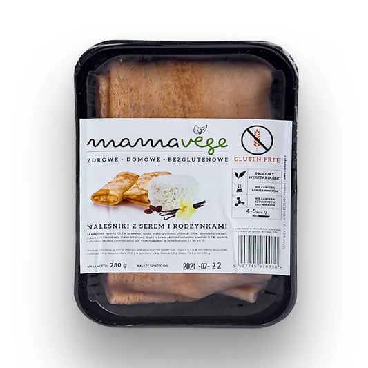 *MAMAVEGE Naleśniki z serem i rodzynkami bezglutenowe (280g) (f)