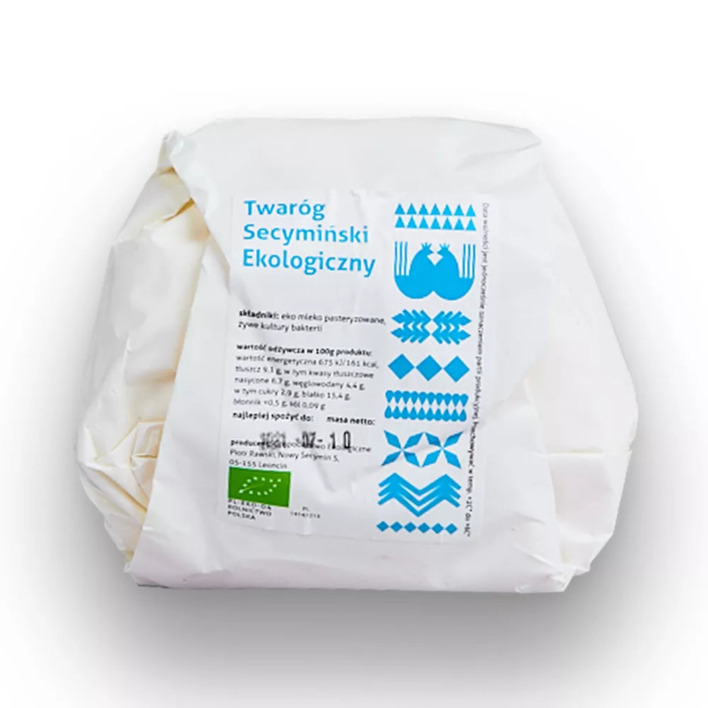 *RAWSKI Twaróg tłusty secymiński ekologiczny (400g) - BIO