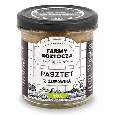 *FARMY ROZTOCZA Pasztet z żurawiną (180g) - BIO
