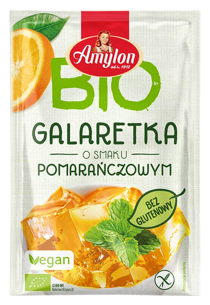 AMYLON Galaretka z agarem  o smaku pomarańczowym (40g) - BIO