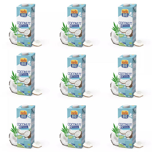ISOLA 6x Napój kokosowy bez cukru bezglutenowy (1l) - BIO (zbiorcze)