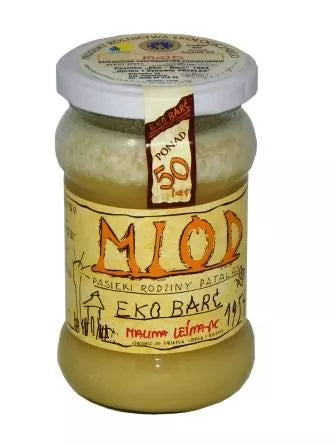 EKO BARĆ Miód malina leśna (380g) - BIO