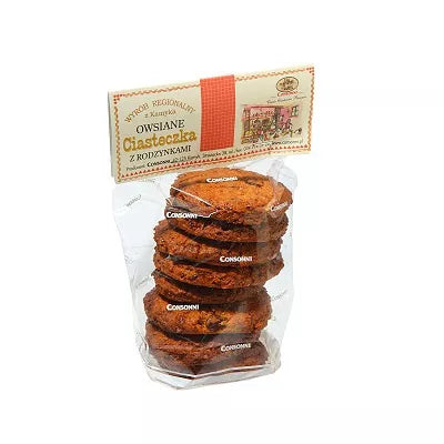 CONSONNI Owsiane ciasteczka z rodzynkami (200g)